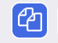 A blue and white logoDescription automatically generated