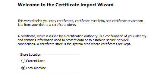 A screenshot of a certificateDescription automatically generated with medium confidence