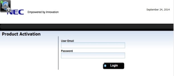 A screenshot of a login screenDescription automatically generated with medium confidence