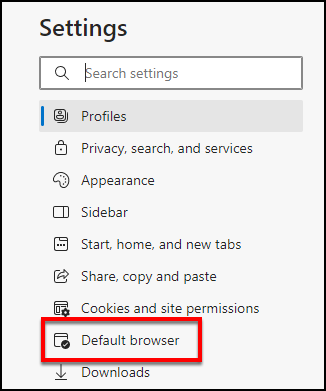 edge settings