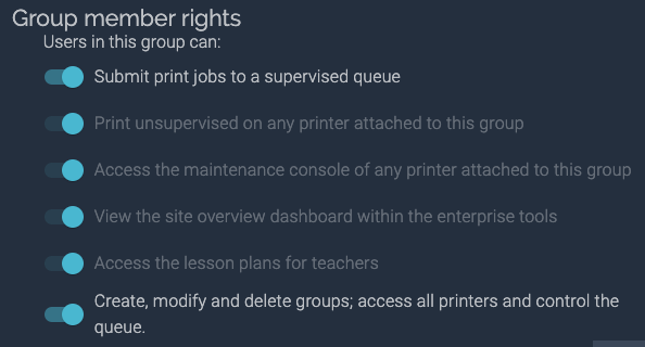 BuildBee group rights