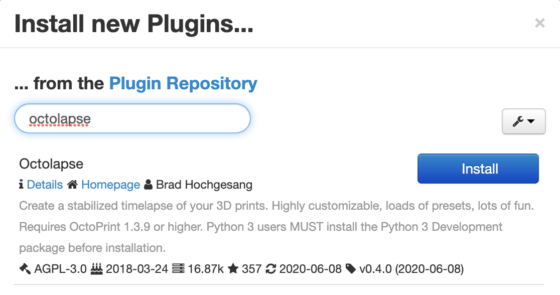 installing-other-octoprint-plugins-on-a-clouddock-buildbee-support