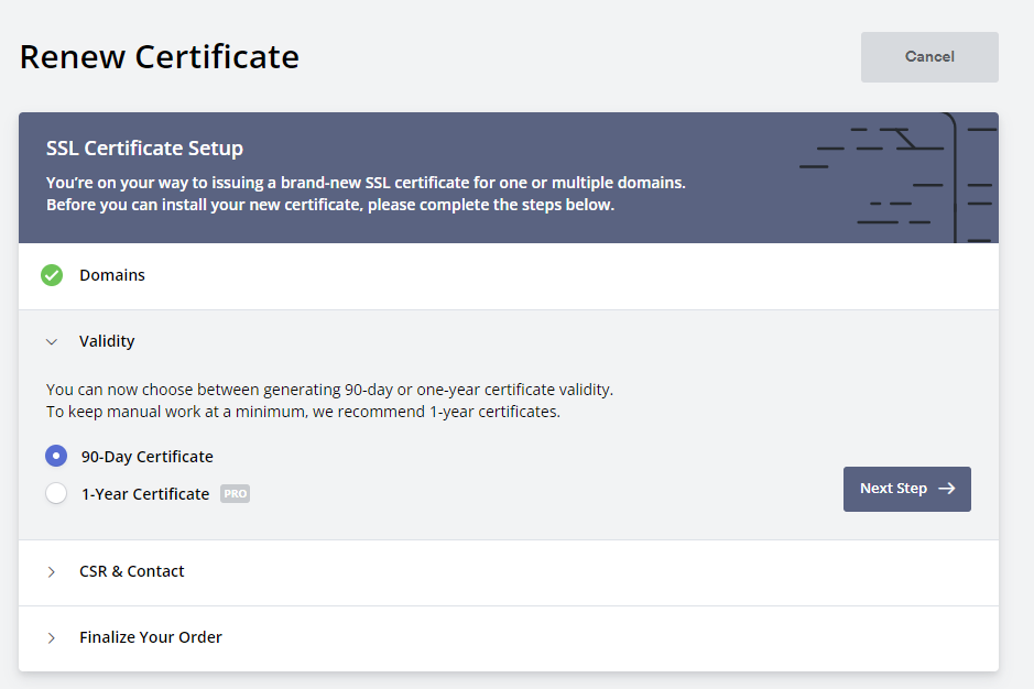 A screenshot of a certificateDescription automatically generated