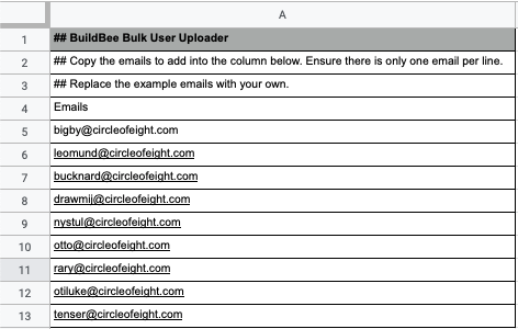 template csv