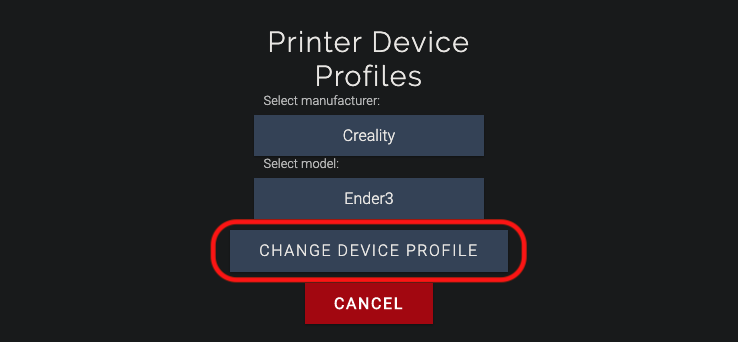 click change device profile