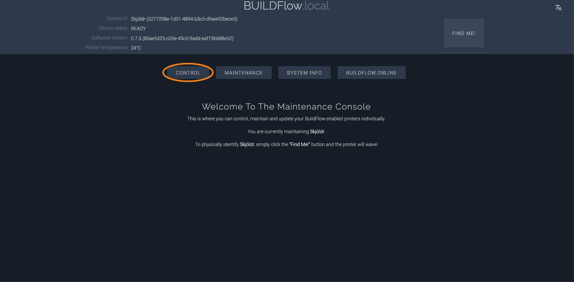 BuildBee maintenance console