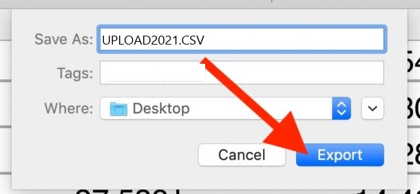 how to download a csv file on mac