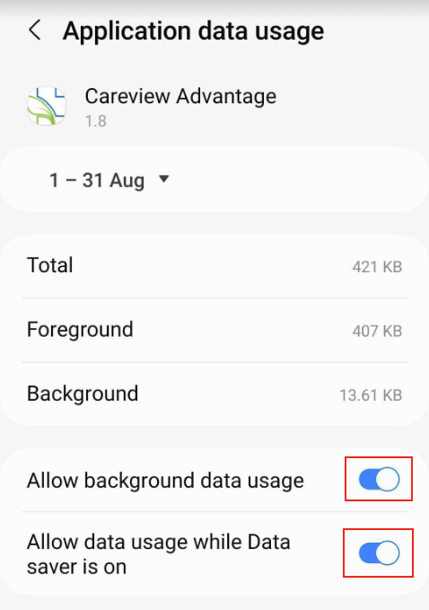 Enabling Notifications in Careview Advantage on Android