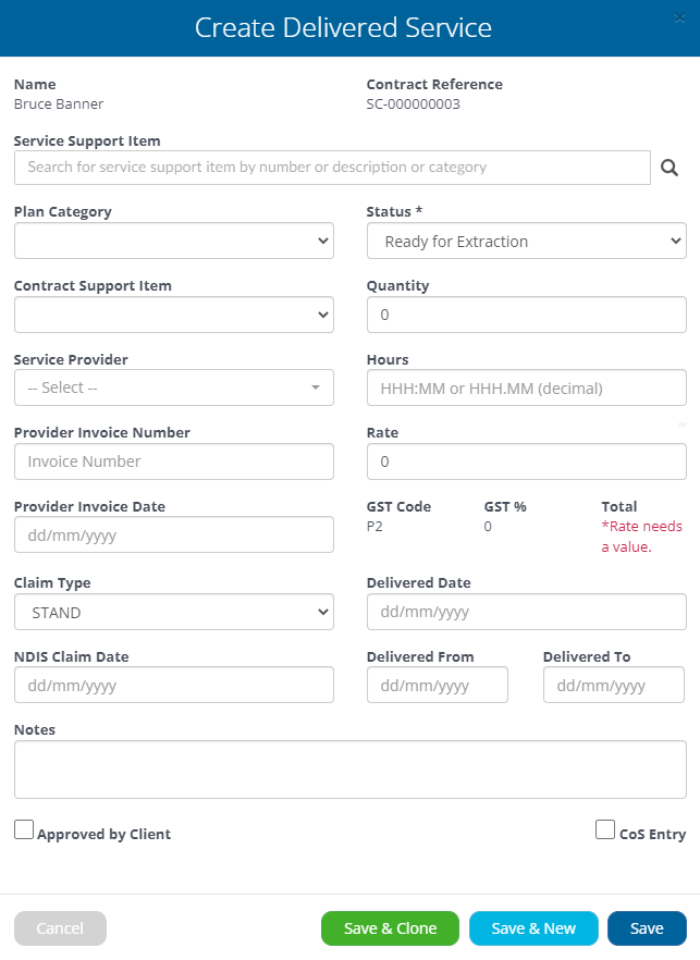 Careview - Client Funding